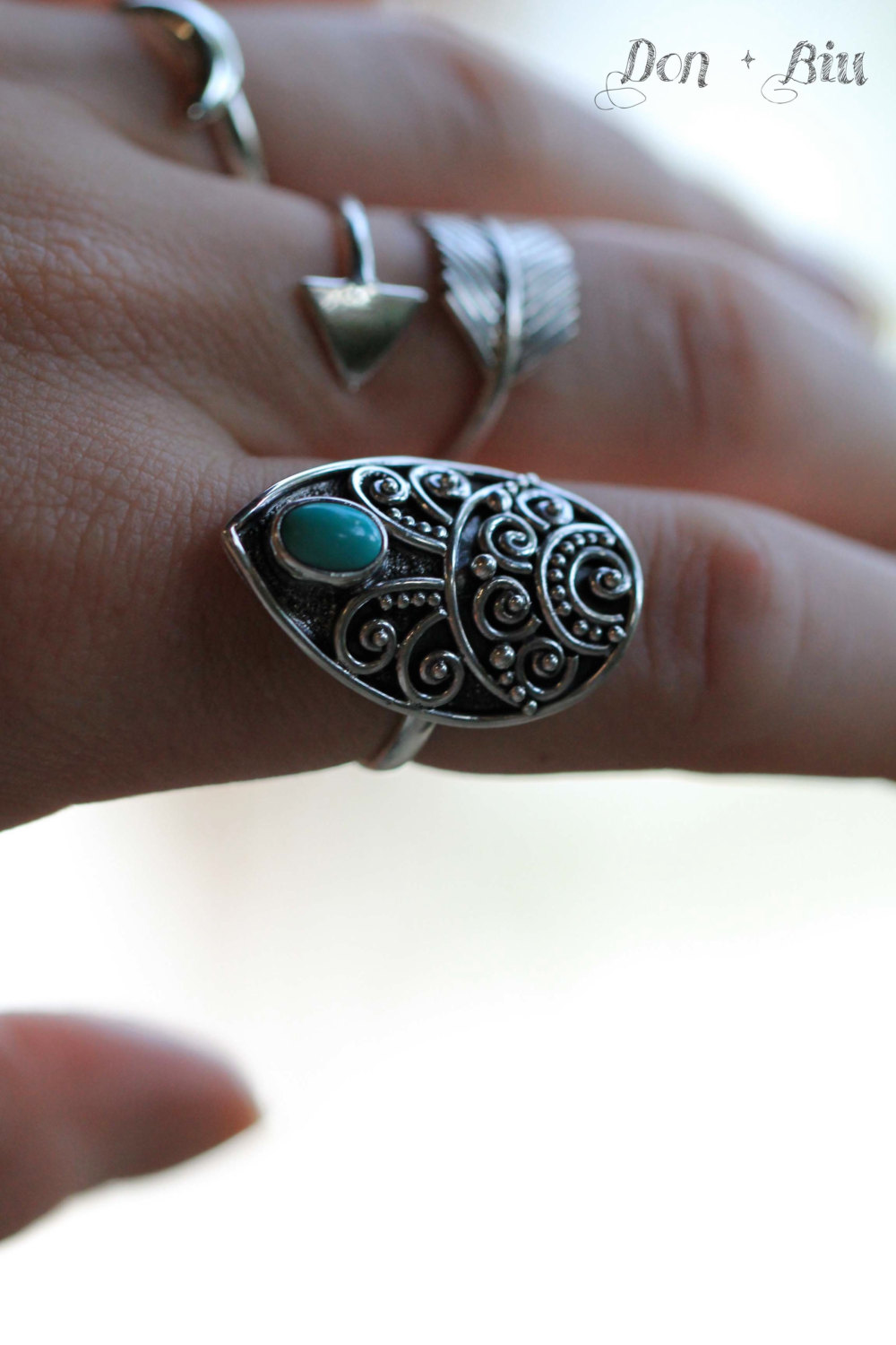 Sterling Silver Natural Turquoise Ring, Hand Granulated Solid 925 Sterling Silver Gemstone Ring, Bohemian Style Ring, Gypsy Cocktail Ring